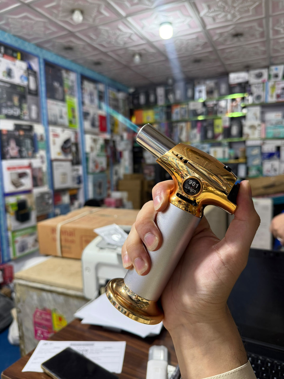 901 Sign Pro Butane Torch - Refillable Adjustable Flame Torch