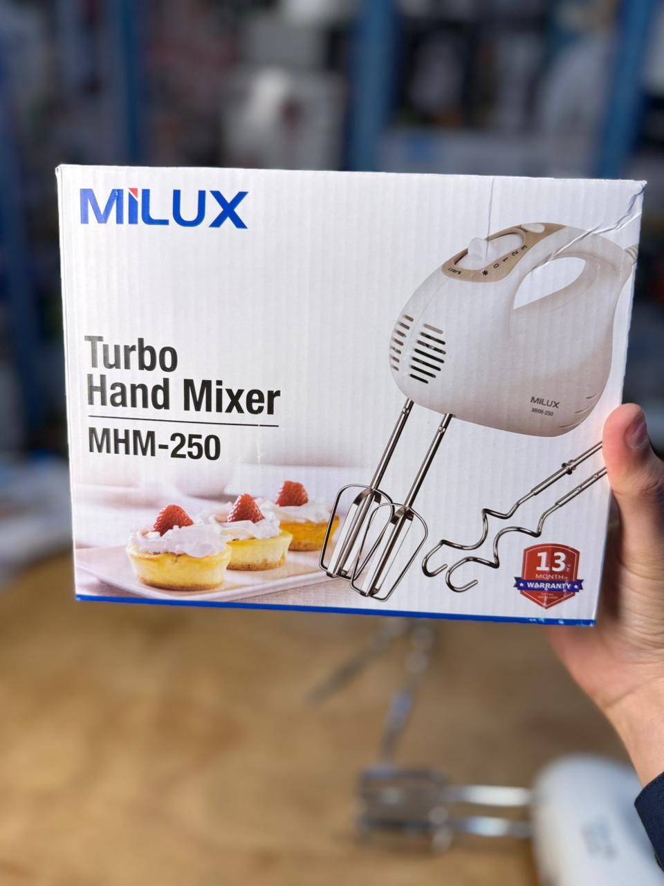 Milux turbo hand mixer MHM-250