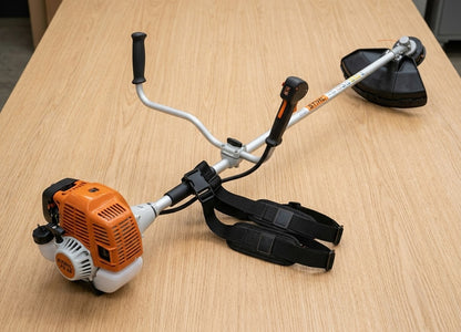 4-Stroke Petrol Brush Cutter GX35 - Heavy Duty Grass Cutter with 2-Blade Metal Blade