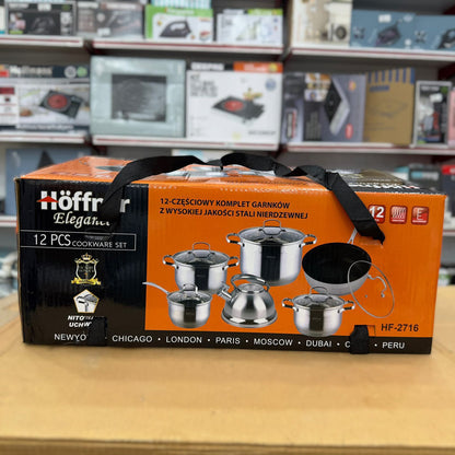 12 Pcs Hoffner Cookware Set