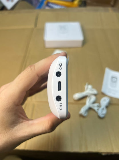 Digital TENS Muscle Stimulator Massager MH-1038 - Rechargeable Pulse Massager with LCD