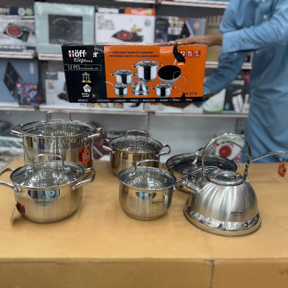 12 Pcs Hoffner Cookware Set