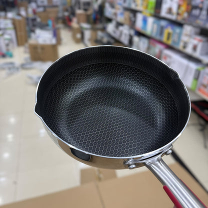 Premium Honeycomb Non-Stick Stainless Steel Frying Pan - 24cm, 26cm, 28cm, 30cm