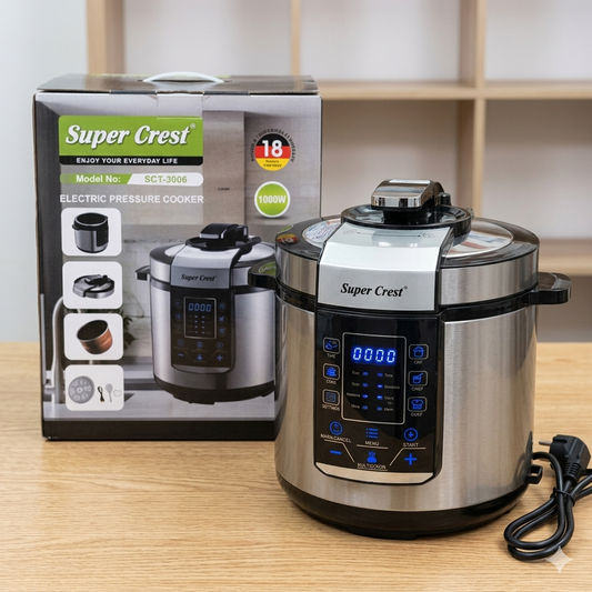 super crest electric pressure cooker Sct 3006 M