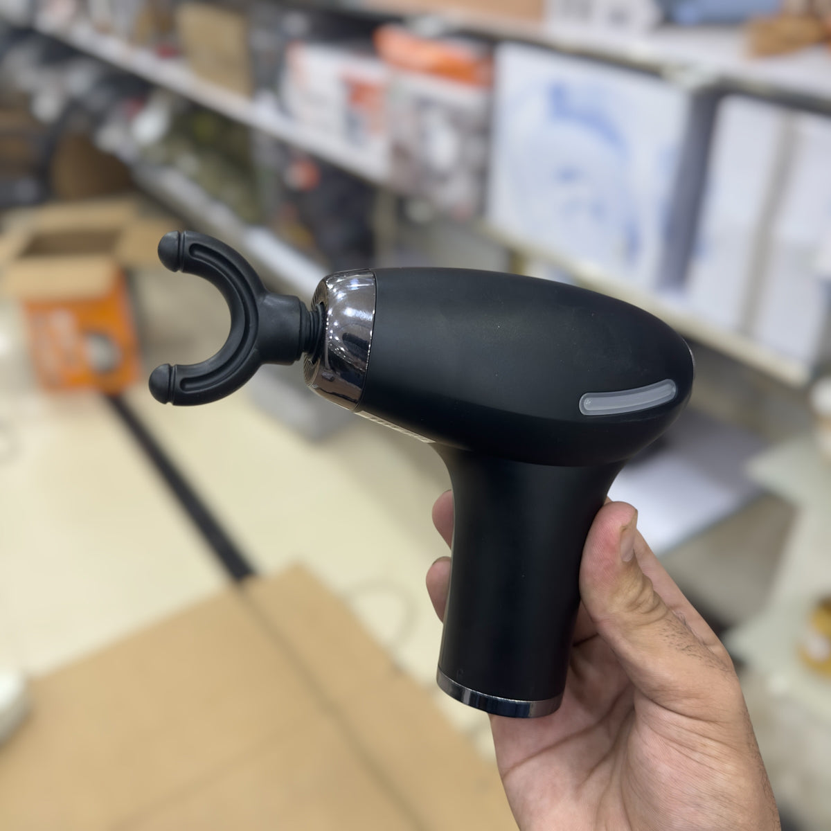 Blueidea Multi-Functional Fascia Gun BLD-669 - Massage Gun with 4 Heads & Long Handle