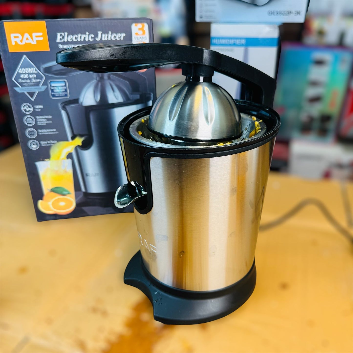 RAF stainless steel citrus juicer