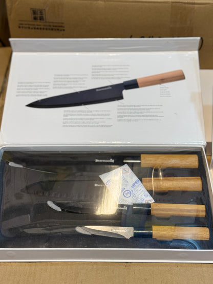 Japanese Knife Set 4pcs | Professional Kitchen Knives for Precision Cutting