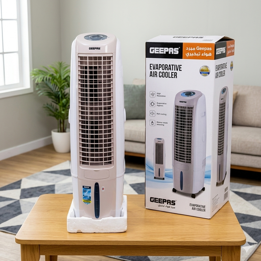 Geepas Tower Air Cooler With Remote & LED Screen Control