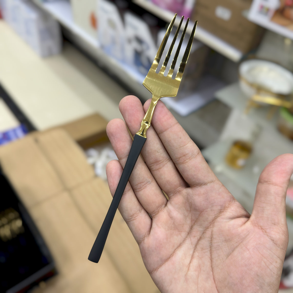 Germany High Quality Polished Cutlery Set - Stainless Steel Gold Flatware