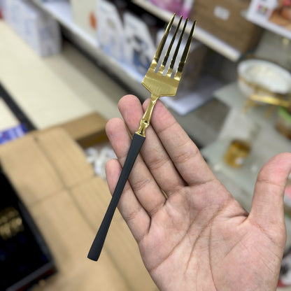 Germany High Quality Polished Cutlery Set - Stainless Steel Gold Flatware