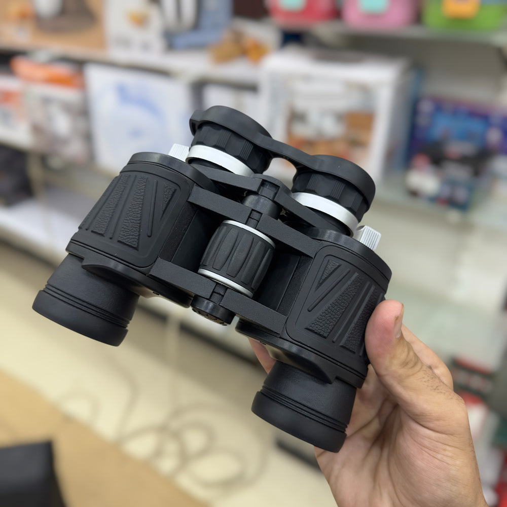 High Quality Binoculars - Black Rubber Body with Carry Pouch, Neck Strap & Cleaning Cloth