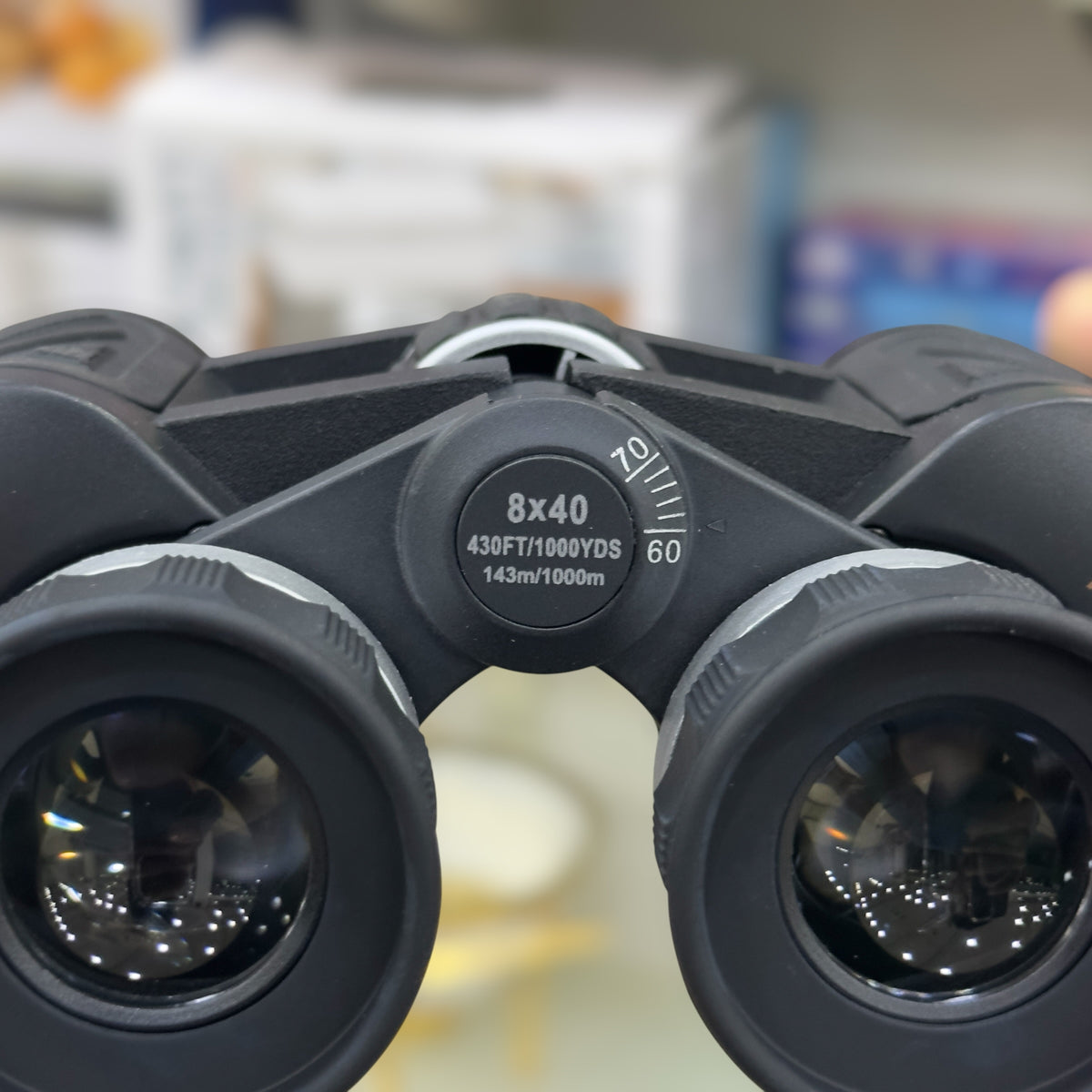 High Quality Binoculars - Black Rubber Body with Carry Pouch, Neck Strap & Cleaning Cloth