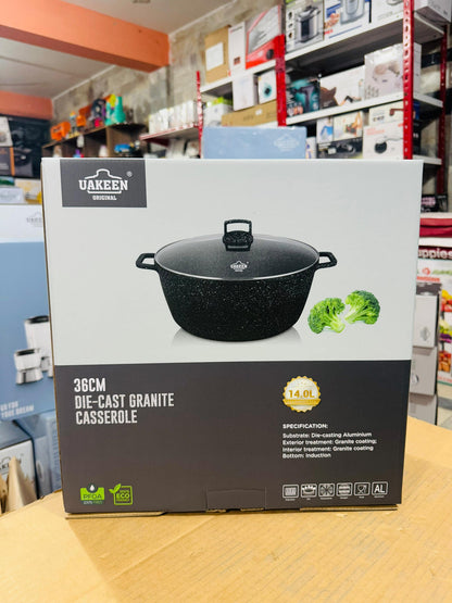 Uakeen Germany Induction Die-Cast Granite Casserole VK-20