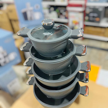 Uakeen Germany Induction Die-Cast Granite Cookware Set 10pcs VK-1408