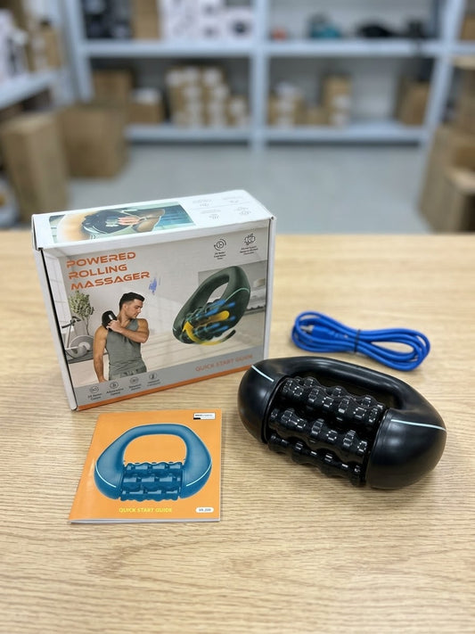 Powered Rolling Massager - USB Rechargeable Deep Tissue Roller