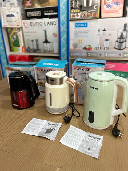 Sovio Electric Kettle – Fast Boil Stainless Steel Kettle for Home & Office
