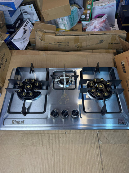 Rinnai 3 burner stainless steel Gas Stove