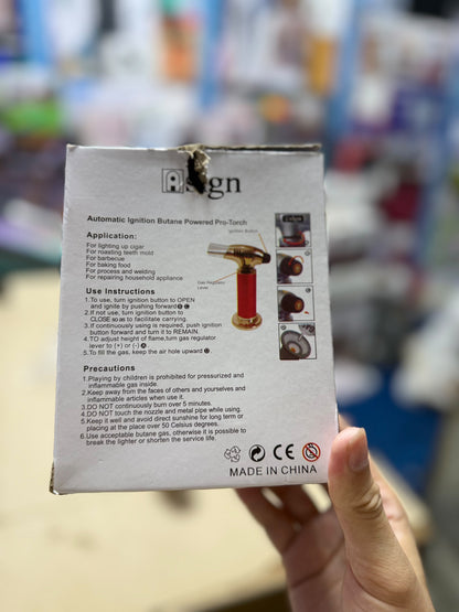 901 Sign Pro Butane Torch - Refillable Adjustable Flame Torch
