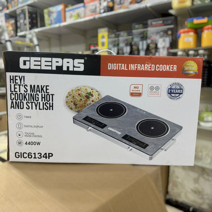 Geepas Double Burner Electric Infrared Cooker 6134