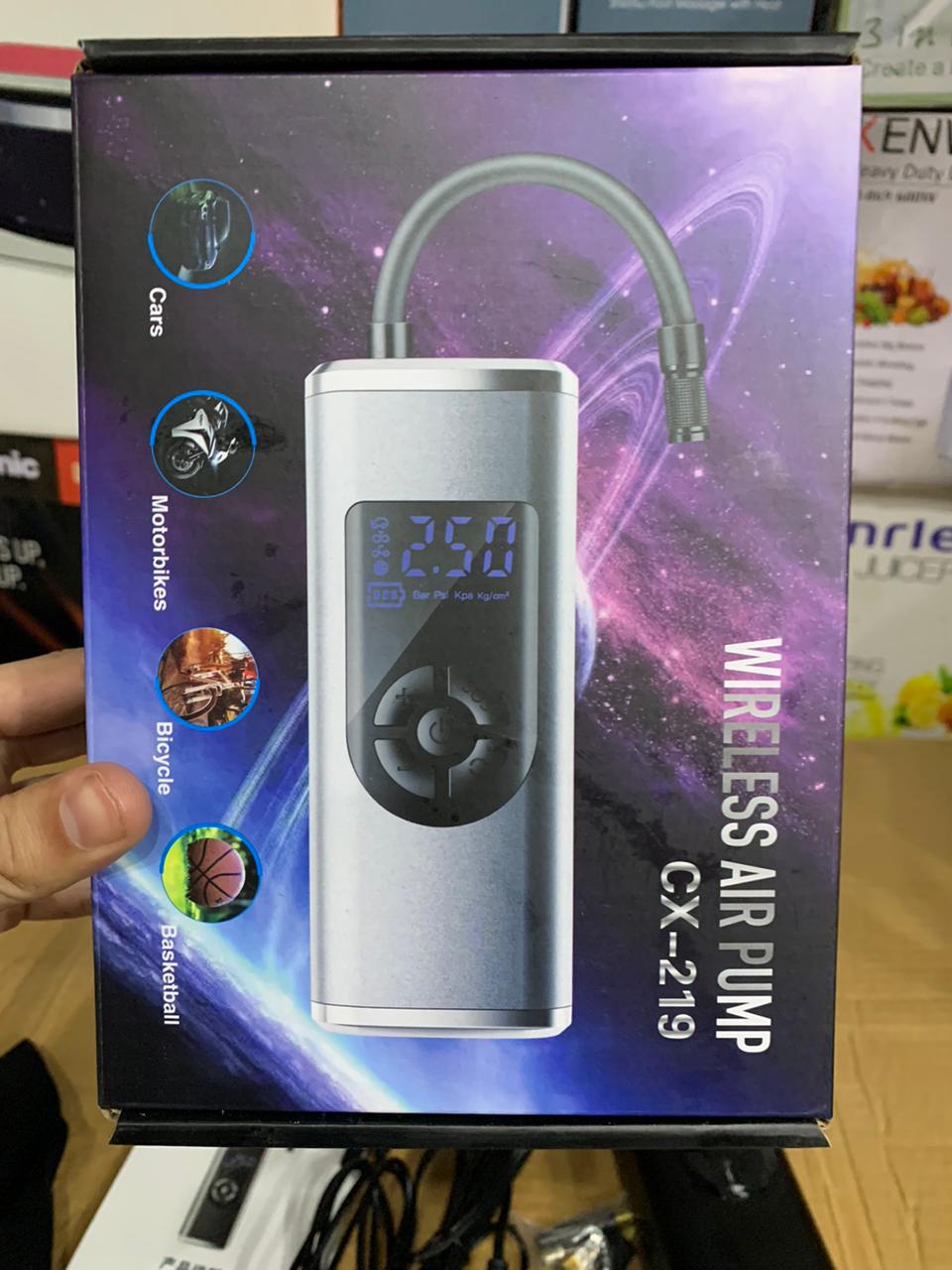 Rechargeable Wireless Air Pump & Power Bank