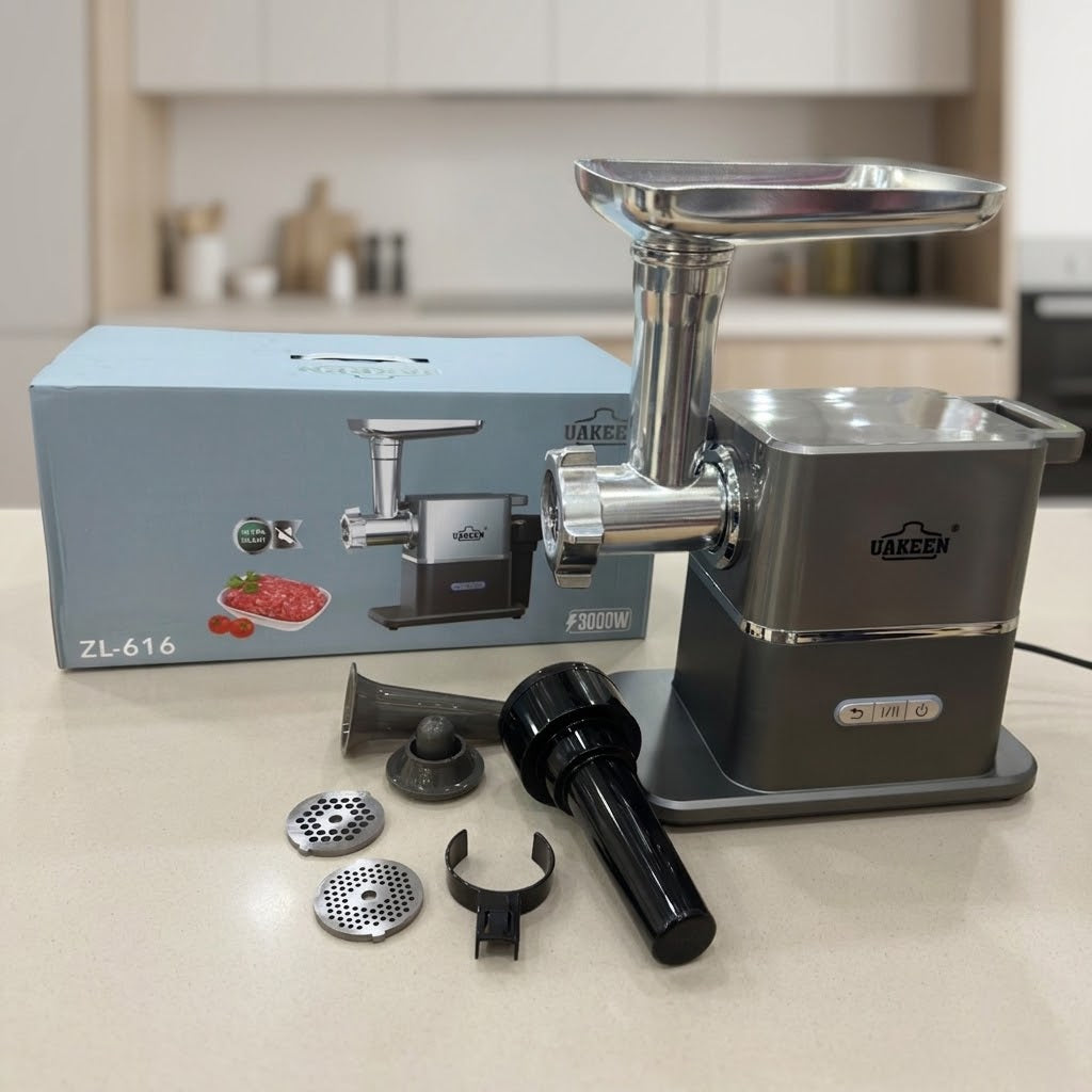 Uakeen ZL-616 Heavy Duty Electric Meat Grinder & Mincer - 3000W