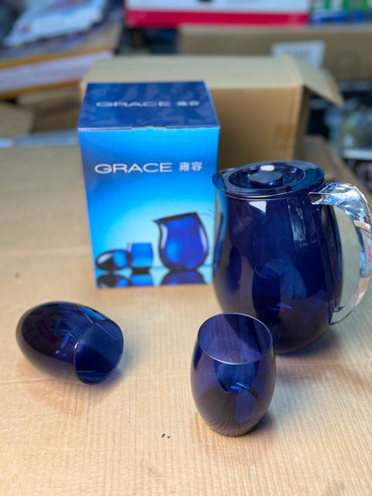 GRACE Elegant Water Pitcher Set with Glasses