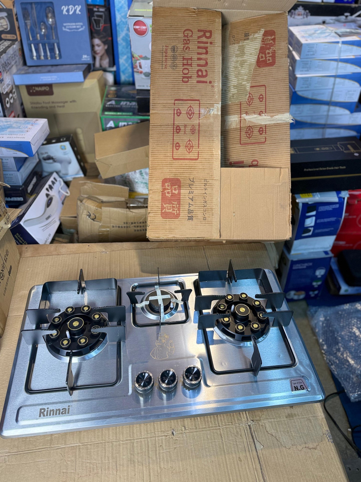 Rinnai 3 burner stainless steel Gas Stove