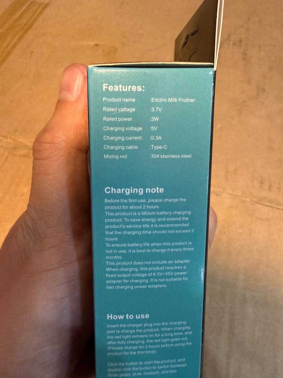 Rechargeable coffee further 3w