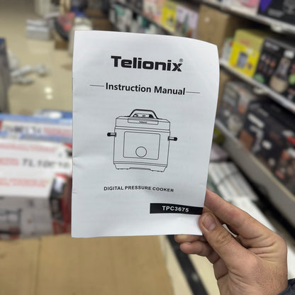 Telionix Digital Pressure Cooker 6-Litres Capacity TPC3675