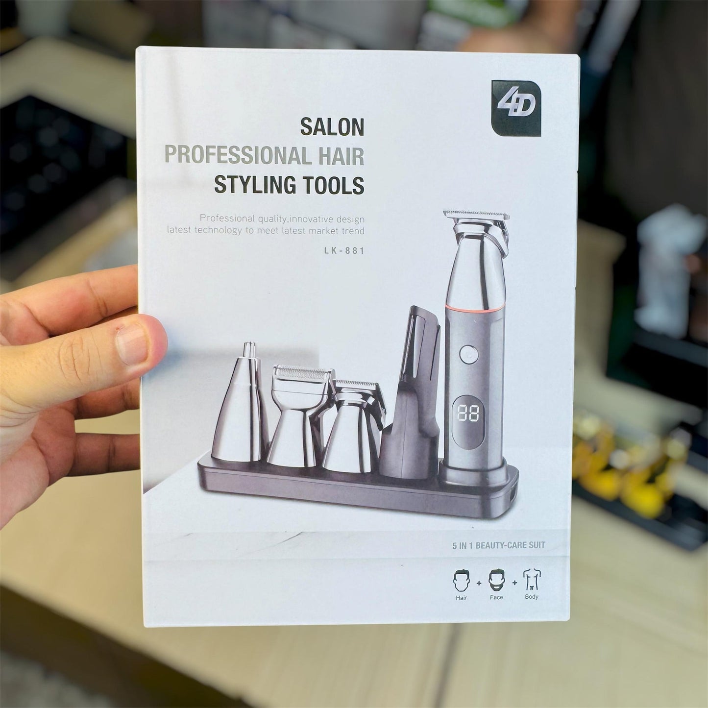 4D LK-881 Salon Professional Hair Styling Tools 5 in 1