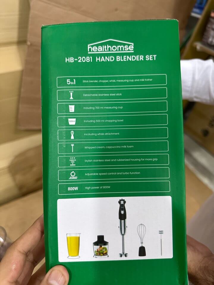 Uk Healthhome 5 in1 Hand Blender Set