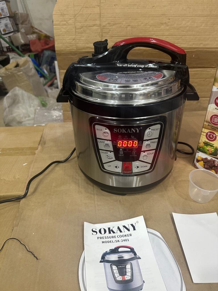 sokany  Pressure Cooker Stainless Steel Multi 6L Capacity