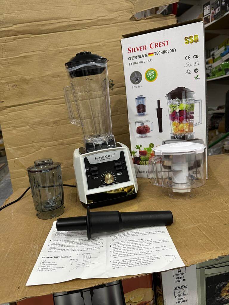 GERMAN SILVER CREST BLENDER 3500 WATT 3 IN 1